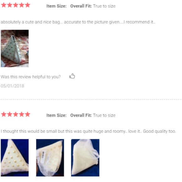 Studded Triangle PU Bag - Picture 3 of 5